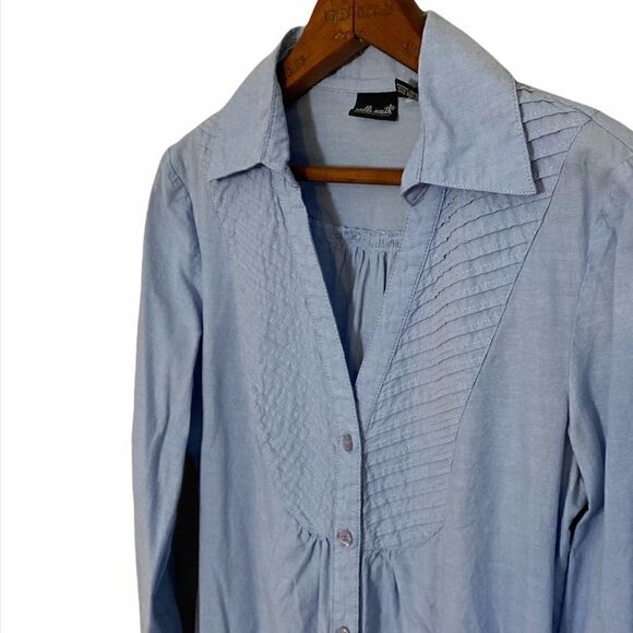 Willi Smith 100% Cotton Denim Shirt - Picture 2 of 5